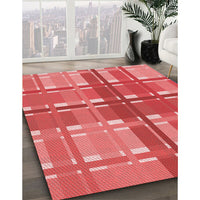 Patterned Red Rug, pat1553rd