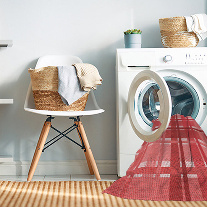 Machine Washable Transitional Red Rug in a Washing Machine, wshpat1553rd