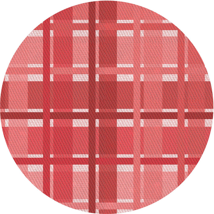 Square Patterned Red Rug, pat1553rd