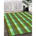 Patterned Green Rug in Family Room, pat1554grn