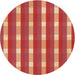 Square Patterned Red Rug, pat1554org