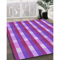 Patterned Purple Rug, pat1554pur