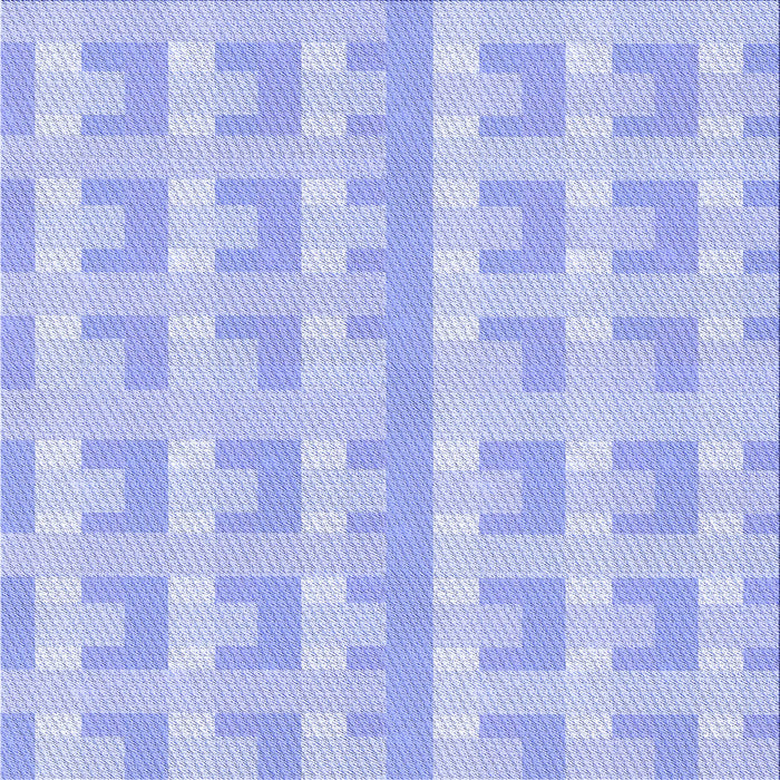 Round Patterned Sky Blue Rug, pat1555blu