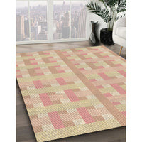 Patterned Orange Rug, pat1555brn