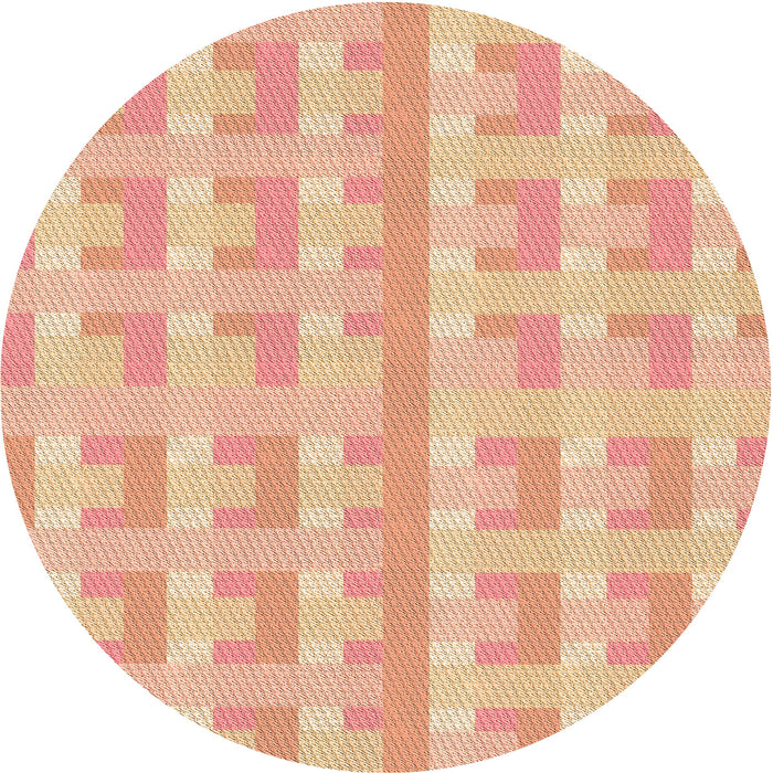 Square Machine Washable Transitional Orange Rug in a Living Room, wshpat1555org