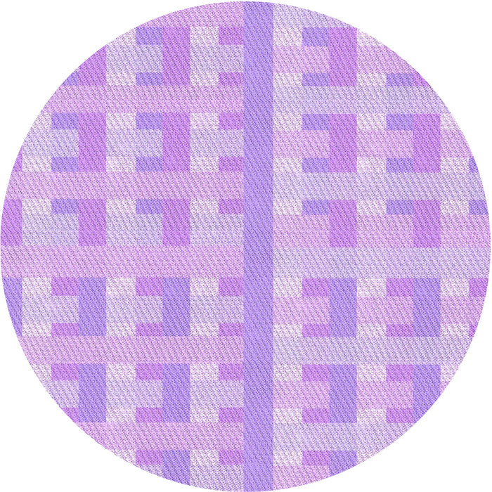 Square Patterned Purple Rug, pat1555pur