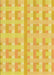 Machine Washable Transitional Bold Yellow Rug, wshpat1555yw