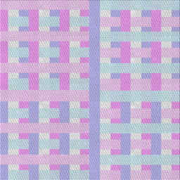 Square Patterned Lavender Blue Novelty Rug, pat1555