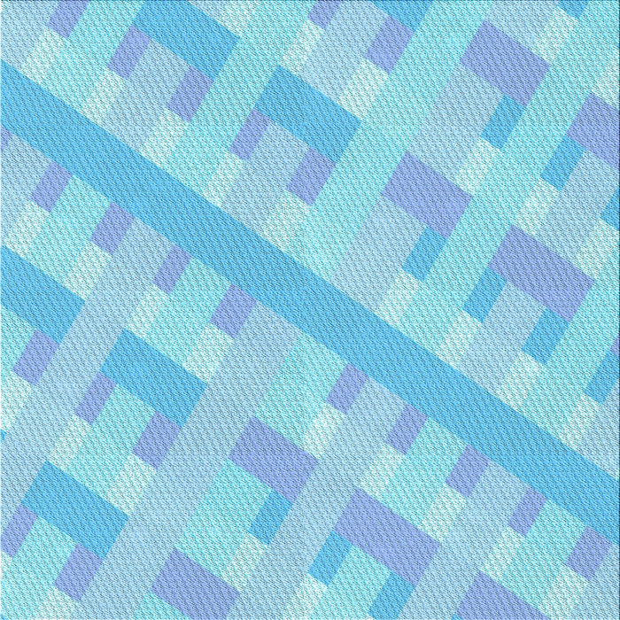 Round Patterned Blue Rug, pat1556lblu