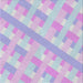 Square Patterned Lavender Blue Novelty Rug, pat1556