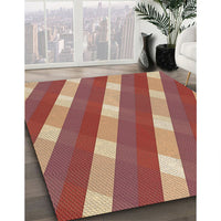 Patterned Brown Sand Brown Rug, pat1557brn