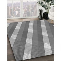 Patterned Cloud Gray Rug, pat1557gry