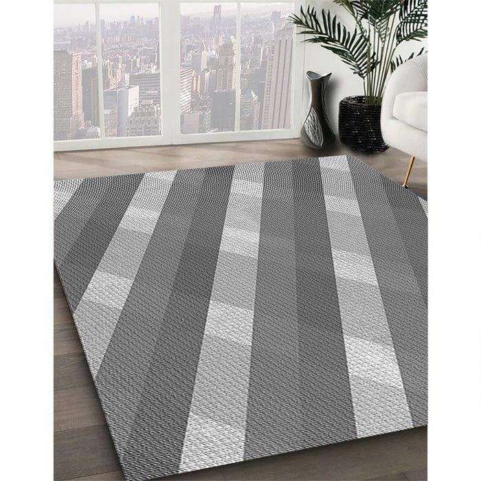 Machine Washable Transitional Cloud Gray Rug in a Family Room, wshpat1557gry