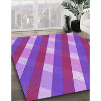 Patterned Purple Rug, pat1557pur