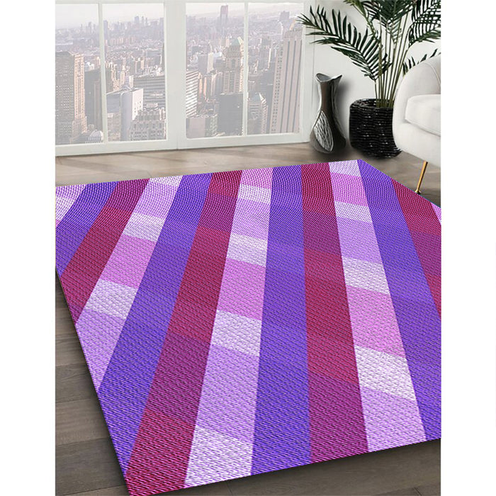 Machine Washable Transitional Purple Rug in a Family Room, wshpat1557pur