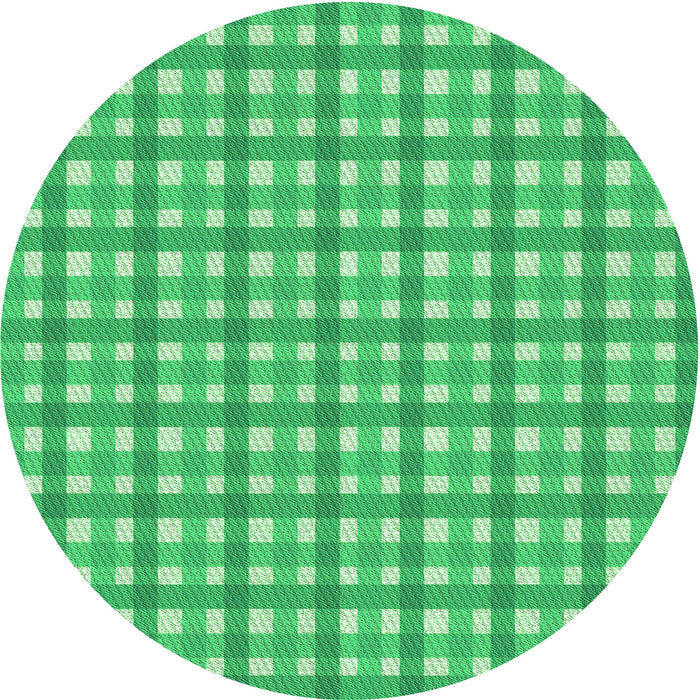 Square Patterned Lime Mint Green Rug, pat1558grn