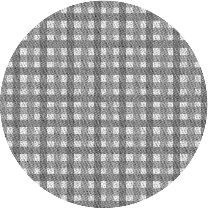 Square Patterned Silver Gray Rug, pat1558gry
