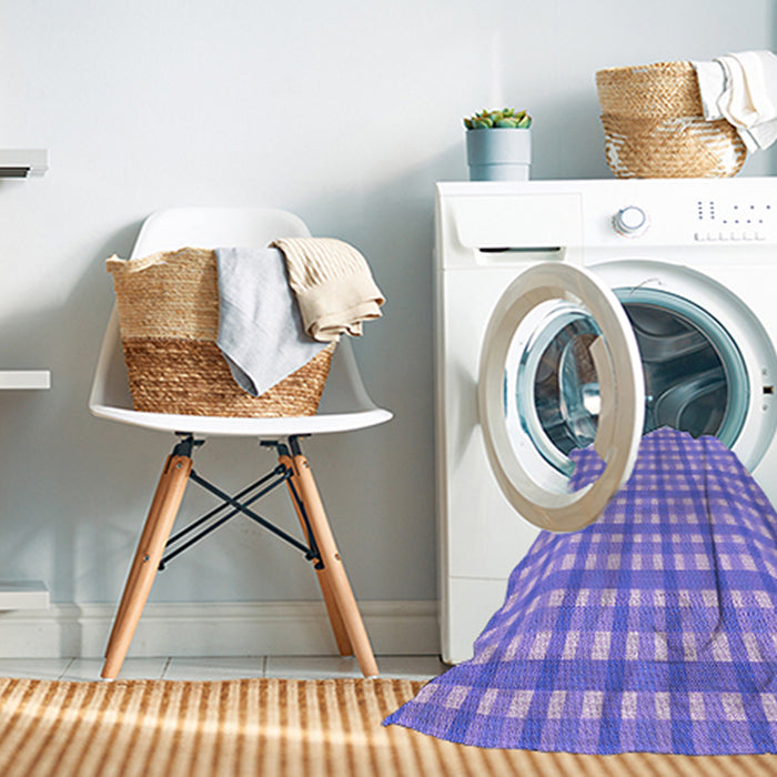 Machine Washable Transitional Bright Lilac Purple Rug in a Washing Machine, wshpat1558pur
