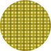 Square Patterned Bright Gold Yellow Rug, pat1558yw