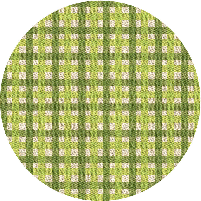 Square Machine Washable Transitional Green Rug in a Living Room, wshpat1559brn