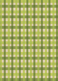 Machine Washable Transitional Green Rug, wshpat1559brn