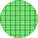 Square Patterned Neon Green Rug, pat1559grn