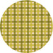 Square Patterned Bold Yellow Rug, pat1559org