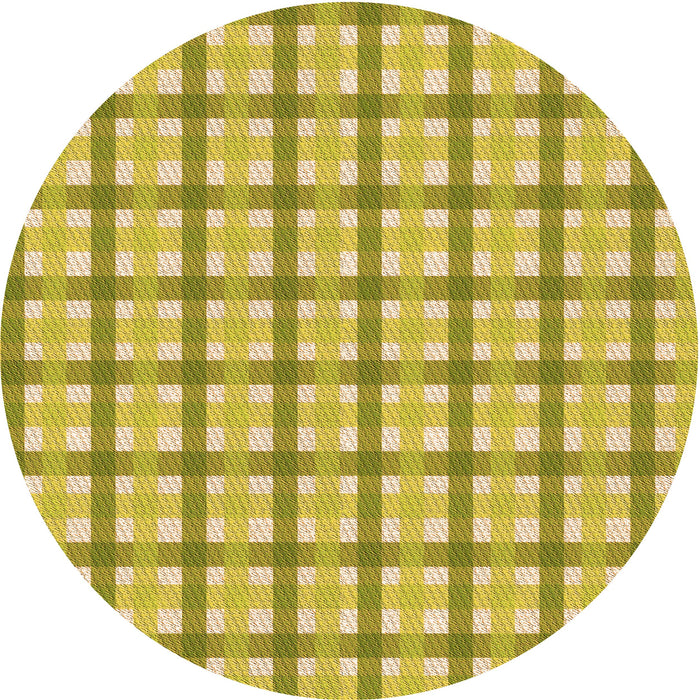 Square Machine Washable Transitional Bold Yellow Rug in a Living Room, wshpat1559org