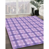 Patterned Medium Purple Rug, pat1559pur