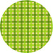 Square Patterned Green Yellow Green Rug, pat1559yw