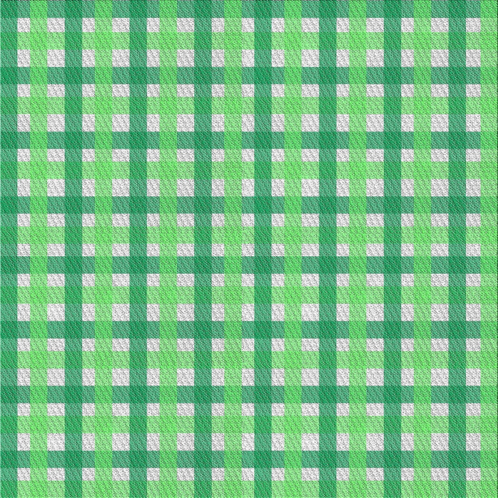 Square Patterned Jade Green Novelty Rug, pat1559