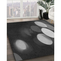 Patterned Platinum Gray Rug, pat156gry