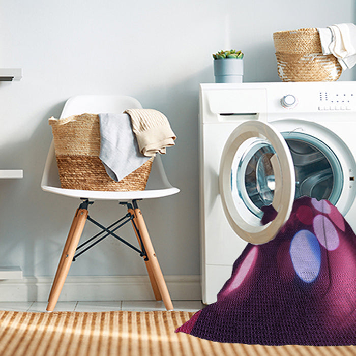 Machine Washable Transitional Orchid Purple Rug in a Washing Machine, wshpat156pur