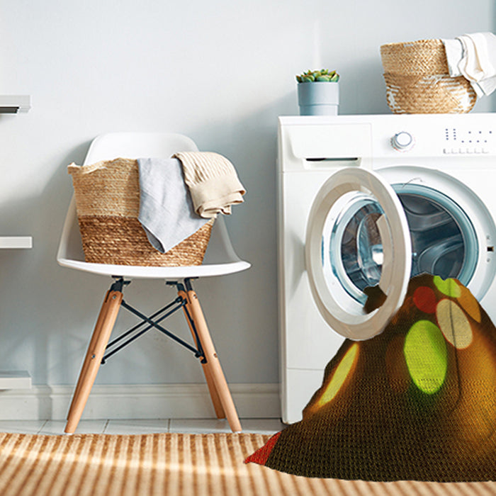 Machine Washable Transitional Night Red Rug in a Washing Machine, wshpat156yw