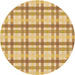 Square Patterned Chrome Gold Yellow Rug, pat1560org