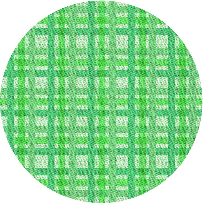 Square Patterned Neon Green Rug, pat1561grn