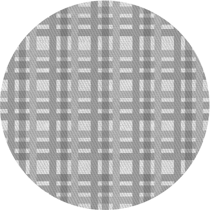 Square Patterned Platinum Silver Gray Rug, pat1561gry