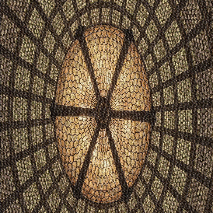 Machine Washable Transitional Copper Brown Rug, wshpat1562brn