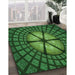 Machine Washable Transitional Deep Emerald Green Rug in a Family Room, wshpat1562grn