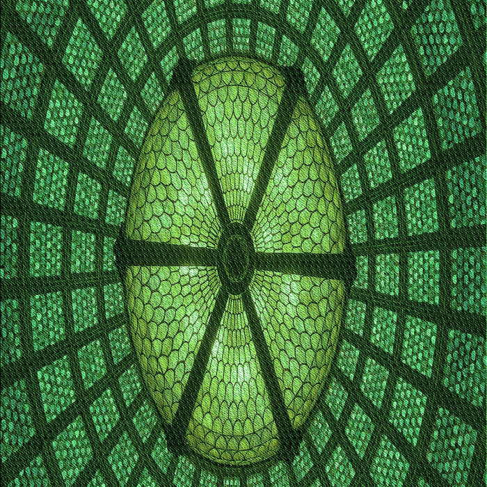 Patterned Deep Emerald Green Rug, pat1562grn