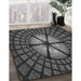 Patterned Charcoal Black Rug in Family Room, pat1562gry