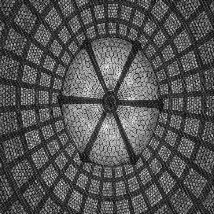 Round Machine Washable Transitional Charcoal Black Rug, wshpat1562gry