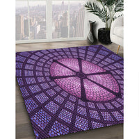 Patterned Purple Rug, pat1562pur