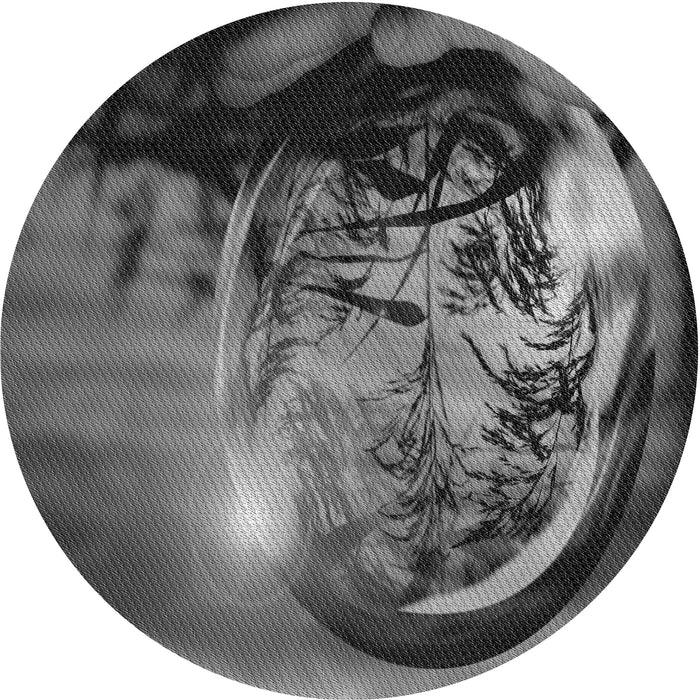 Square Machine Washable Transitional Gunmetal Gray Rug in a Living Room, wshpat1563gry