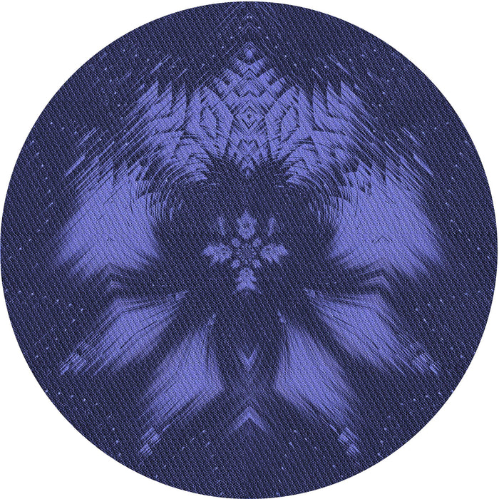 Square Patterned Royal Blue Rug, pat1564blu