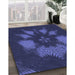 Machine Washable Transitional Royal Blue Rug in a Family Room, wshpat1564blu