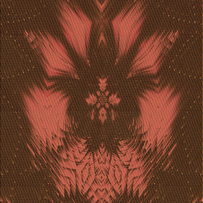 Patterned Mahogany Brown Rug, pat1564org