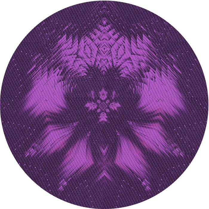 Square Patterned Dark Orchid Purple Rug, pat1564pur