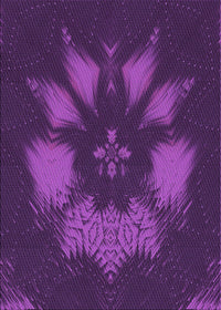 Machine Washable Transitional Dark Orchid Purple Rug, wshpat1564pur