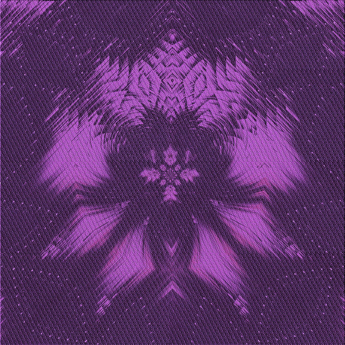 Round Patterned Dark Orchid Purple Rug, pat1564pur